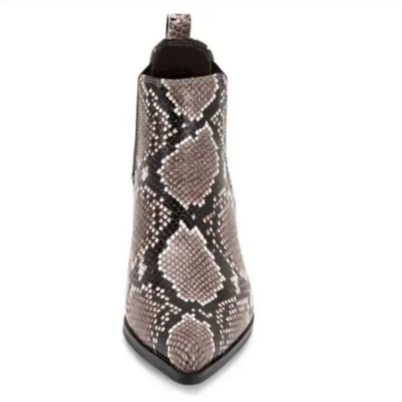 NIB $165 Steve Madden Waterproof Emelia Leather Bootie in Snakeskin Design 7.5 - Picture 5 of 12